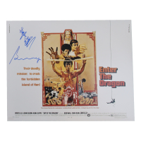 Bolo Yeung & Angela Mao Ying Signed "Enter the Dragon" 16x20 Poster (ACOA) at PristineAuction.com