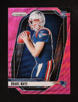 Drake Maye 2024 Panini Prizm Rookie Variations Prizms Pink Wave #12 RC at PristineAuction.com