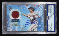 Gabriel Moreno Signed 2023 Topps Chrome Trading Card Player Worn Memorabilia #RC-GM RC (PSA | Autograph Graded PSA Authentic) at PristineAuction.com