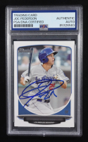 Joc Pederson Signed 2013 Bowman Trading Card #TP-13 RC (PSA | Autograph Graded PSA Authentic) at PristineAuction.com