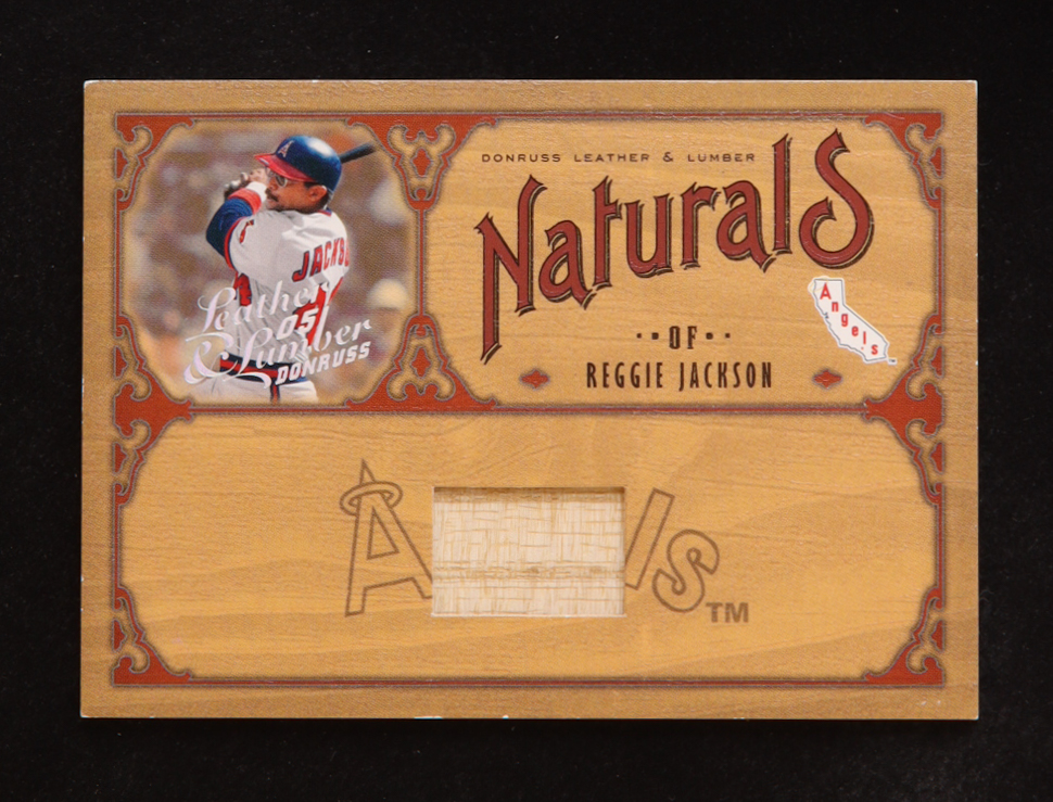 Reggie Jackson 2005 Leather and Lumber Naturals Bat #16 #055/100 at PristineAuction.com Reggie Jackson 2005 Leather and Lumber Naturals Bat #16 #055/100 at PristineAuction.com
