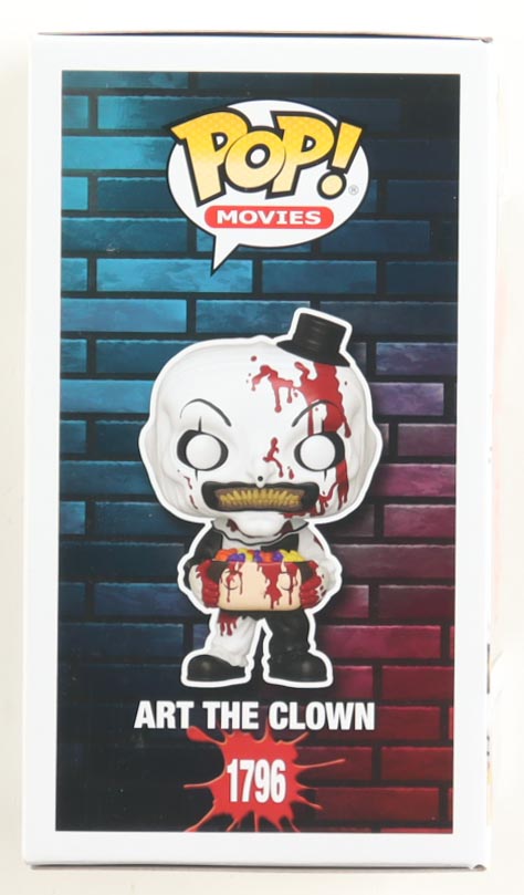 David Howard Thornton Signed "Terrifier" #1796 Art The Clown Funko Pop! Vinyl Figure Inscribed "Art The Clown" (JSA) at PristineAuction.com David Howard Thornton Signed "Terrifier" #1796 Art The Clown Funko Pop! Vinyl Figure Inscribed "Art The Clown" (JSA) at PristineAuction.com