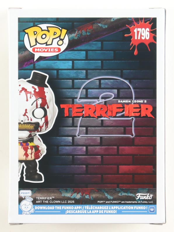 David Howard Thornton Signed "Terrifier" #1796 Art The Clown Funko Pop! Vinyl Figure Inscribed "Art The Clown" (JSA) at PristineAuction.com David Howard Thornton Signed "Terrifier" #1796 Art The Clown Funko Pop! Vinyl Figure Inscribed "Art The Clown" (JSA) at PristineAuction.com