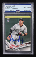 Aaron Judge Signed 2017 Topps #NYY-16 RC (PSA | Autograph Graded 10) at PristineAuction.com