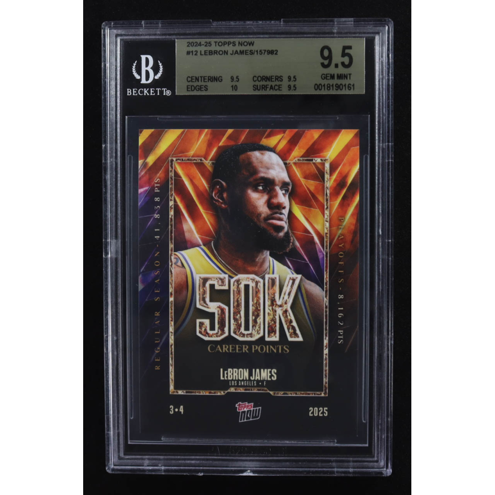 LeBron James 2024-25 Topps Now #12 (BGS 9.5) at PristineAuction.com