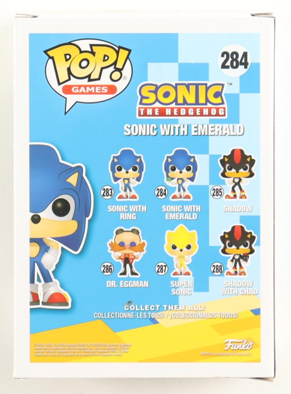 Roger Craig Smith Signed "Sonic the Hedgehog" #284 Sonic with Emerald Funko Pop! Vinyl Figure Inscribed "Sonic" & "Gotta Go Fast!" (JSA) at PristineAuction.com Roger Craig Smith Signed "Sonic the Hedgehog" #284 Sonic with Emerald Funko Pop! Vinyl Figure Inscribed "Sonic" & "Gotta Go Fast!" (JSA) at PristineAuction.com