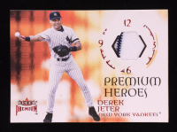 Derek Jeter 2001 Fleer Premium Heroes Game Jersey #7 at PristineAuction.com