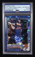 Pete Crow-Armstrong Signed 2021 Bowman Chrome Topps #BCP-22 RC (PSA) at PristineAuction.com