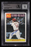 Pete Rose Signed 1986 Topps RB #206 (BGS | Auto 10) at PristineAuction.com