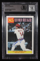Pete Rose Signed 1986 Topps RB #206 (BGS | Auto 10) at PristineAuction.com