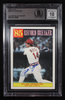 Pete Rose Signed 1986 Topps RB #206 (BGS | Auto 10) at PristineAuction.com