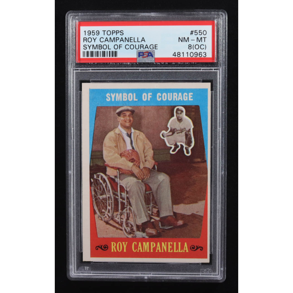 Roy Campanella 1959 Topps #550 / Symbol of Courage (PSA 8) at PristineAuction.com