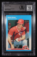 Pete Rose Signed 1987 Fleer #213 (BGS | Auto 10) at PristineAuction.com