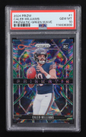 Caleb Williams 2024 Panini Prizm Prizmatic Prizms Green Wave #1 RC (PSA 10) at PristineAuction.com