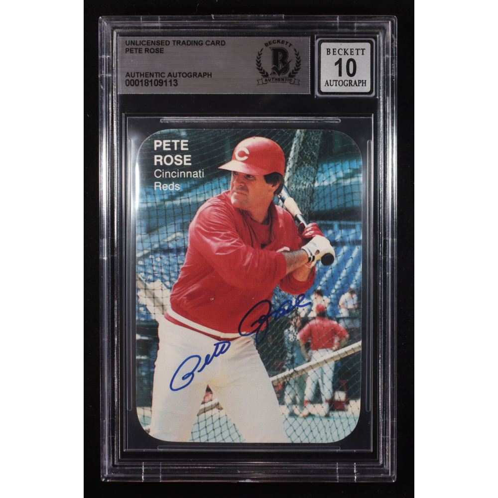 Pete Rose Signed Trading Card #NN (BGS | Auto 10) at PristineAuction.com