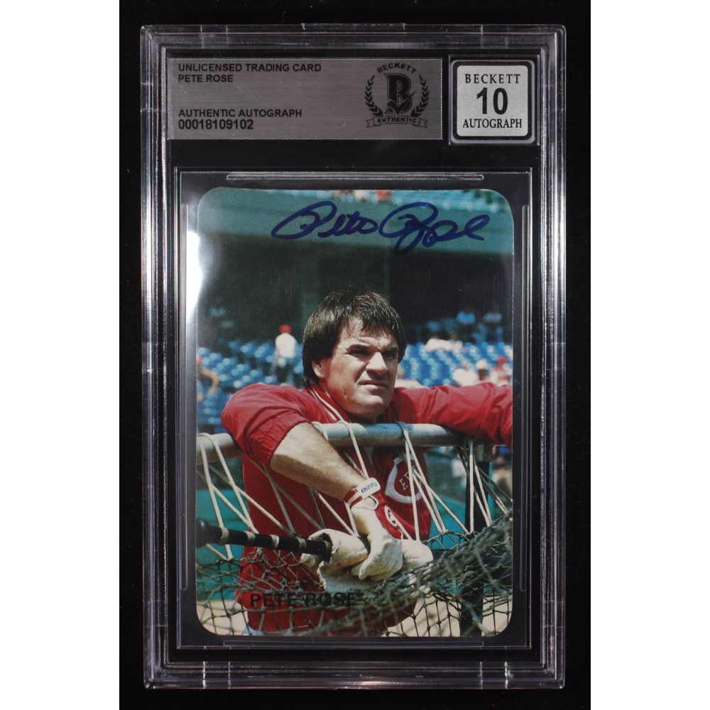 Pete Rose Signed Trading Card #NN (BGS | Auto 10) at PristineAuction.com