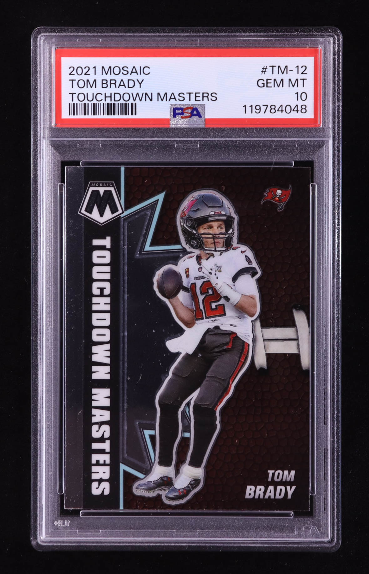 Tom Brady 2021 Panini Mosaic Touchdown Masters #12 (PSA 10) at PristineAuction.com Tom Brady 2021 Panini Mosaic Touchdown Masters #12 (PSA 10) at PristineAuction.com