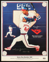 Reggie Jackson Signed Angels Home Run Number 500 Poster (TriStar) at PristineAuction.com