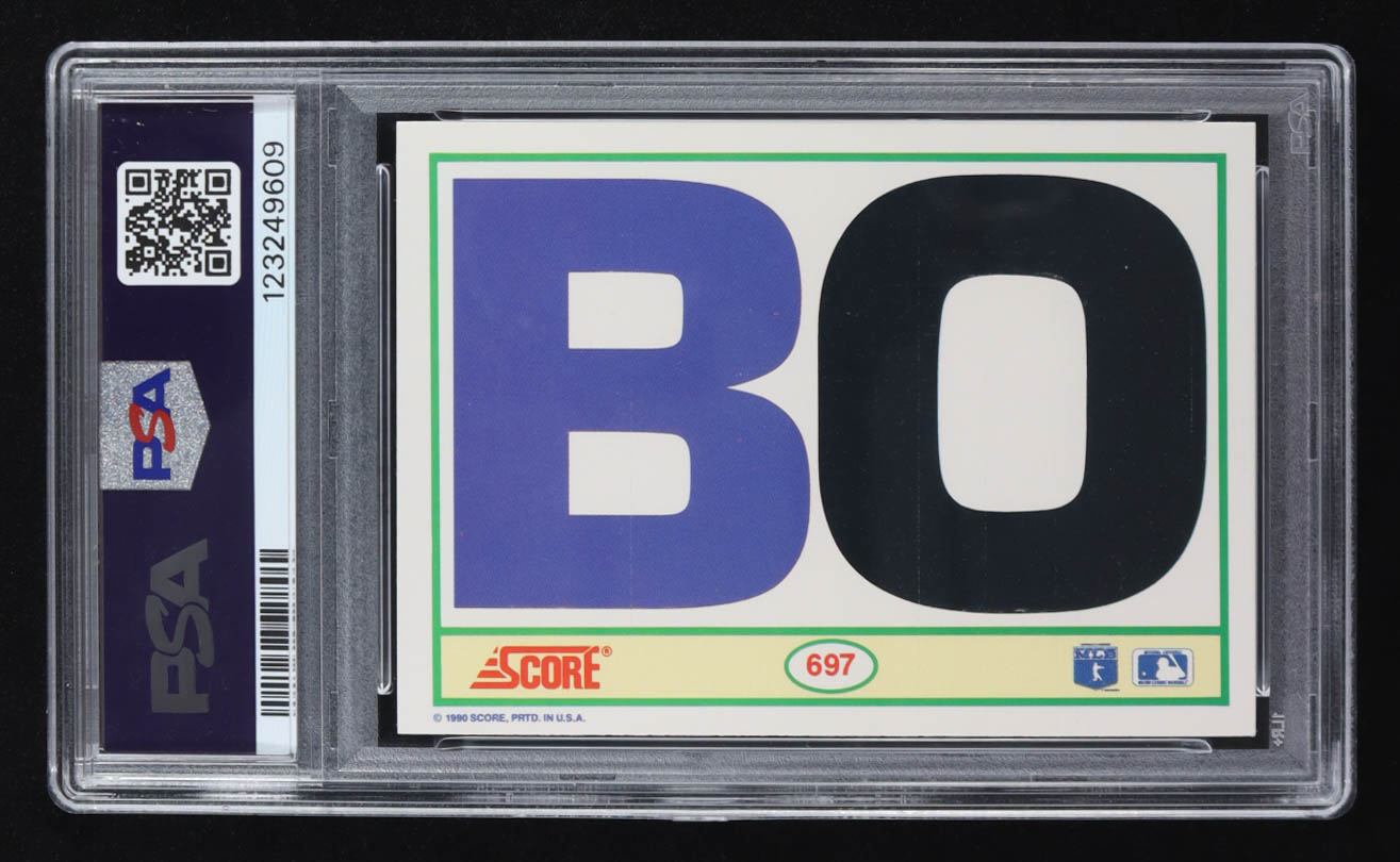 Bo Jackson 1990 Score #697 FB/BB (PSA 9) at PristineAuction.com Bo Jackson 1990 Score #697 FB/BB (PSA 9) at PristineAuction.com