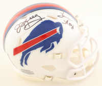 Jim Kelly & Thurman Thomas Signed Bills Speed Mini Helmet (JSA) at PristineAuction.com