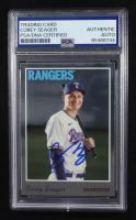 Corey Seager Signed 2024 Topps Chrome Trading Card #22 (PSA | Autograph Graded PSA Authentic) at PristineAuction.com