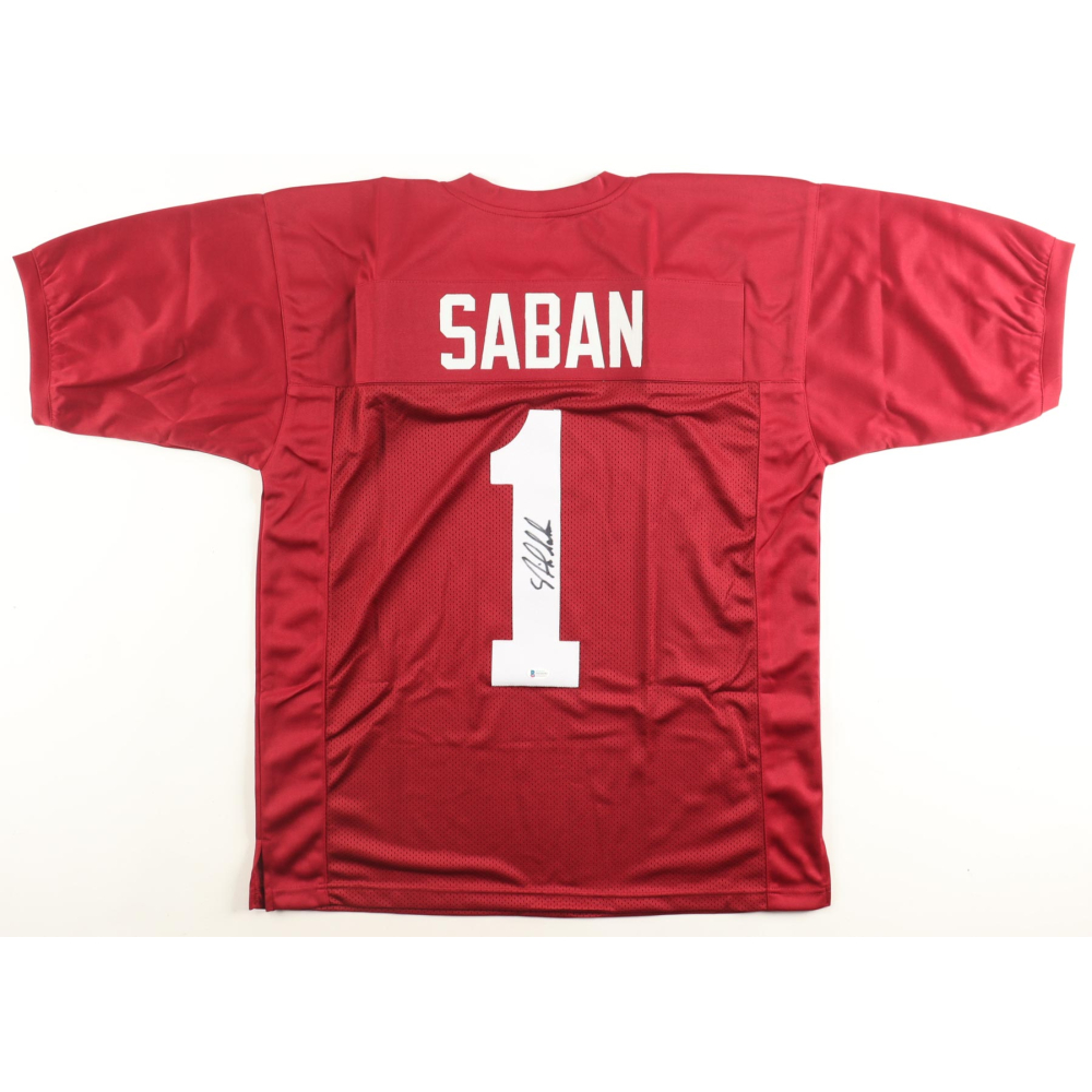 Nick Saban Signed Jersey (Beckett) at PristineAuction.com