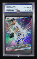 Corey Seager Signed 2024 Topps Stars Of MLB Trading Card #SMLB-28 (PSA | Autograph Graded PSA Authentic) at PristineAuction.com