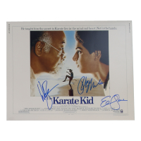 Ralph Macchio, William Zabka, & Elisabeth Shue Signed "The Karate Kid" 16x20 Poster (ACOA) at PristineAuction.com