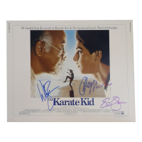 Ralph Macchio, William Zabka, & Elisabeth Shue Signed "The Karate Kid" 16x20 Poster (ACOA) at PristineAuction.com