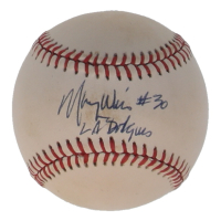 Maury Wills Signed ONL Baseball Inscribed "LA Dodgers" (JSA) at PristineAuction.com