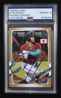 Ketel Marte Signed 2021 Topps Trading Card #112 #16/25 (PSA | Autograph Graded 10) at PristineAuction.com