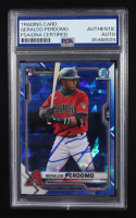 Geraldo Perdomo Signed 2021 Topps Bowman Chrome Trading Card #98 RC (PSA | Autograph Graded PSA Authentic) at PristineAuction.com