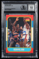 Bernard King Signed 1986-87 Fleer #60 Inscribed "HOF 2013" (BGS | Autograph Graded 10) at PristineAuction.com
