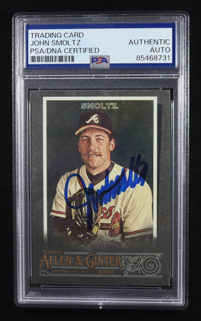 John Smoltz Signed 2020 Topps Allen & Ginter The World's Champions Trading Card #6 (PSA | Autograph Graded PSA Authentic) at PristineAuction.com John Smoltz Signed 2020 Topps Allen & Ginter The World's Champions Trading Card #6 (PSA | Autograph Graded PSA Authentic) at PristineAuction.com