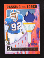 Michael Strahan / Brian Burns 2024 Donruss Passing the Torch Jerseys #11 #29/199 at PristineAuction.com