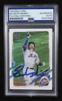 Brandon Nimmo Signed 2021 Topps Trading Card #106 (PSA | Autograph Graded PSA Authentic) at PristineAuction.com