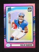 Malik Nabers 2024 Donruss Optic RR Preview Pink #383 RC at PristineAuction.com