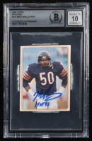 Mike Singletary Signed 1983 Topps Stickers #214 Inscribed "HOF 98" (BGS | Autograph Graded 10) at PristineAuction.com