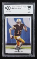 Josh Allen 2018 Leaf Rookie Star #08 RC (BCCG 10) at PristineAuction.com