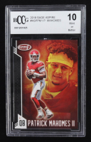 Patrick Mahomes II 2019 SAGE Aspire #ASPPM1 (BCCG 10) at PristineAuction.com