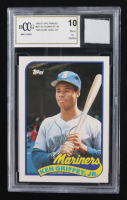 Ken Griffey Jr. 1989 Topps Traded #41T RC With Game Used Jersey (BCCG 10) at PristineAuction.com