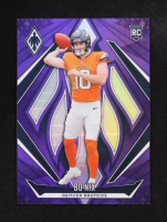 Bo Nix 2024 Panini Phoenix Purple Hyper #159 RC at PristineAuction.com