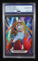 Justin Herbert Signed 2020 Panini Phoenix Trading Card #103 RC (PSA | Autograph Graded 10) at PristineAuction.com