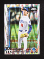 Roki Sasaki 2025 Topps Chrome RayWave Refractors #217 RC at PristineAuction.com
