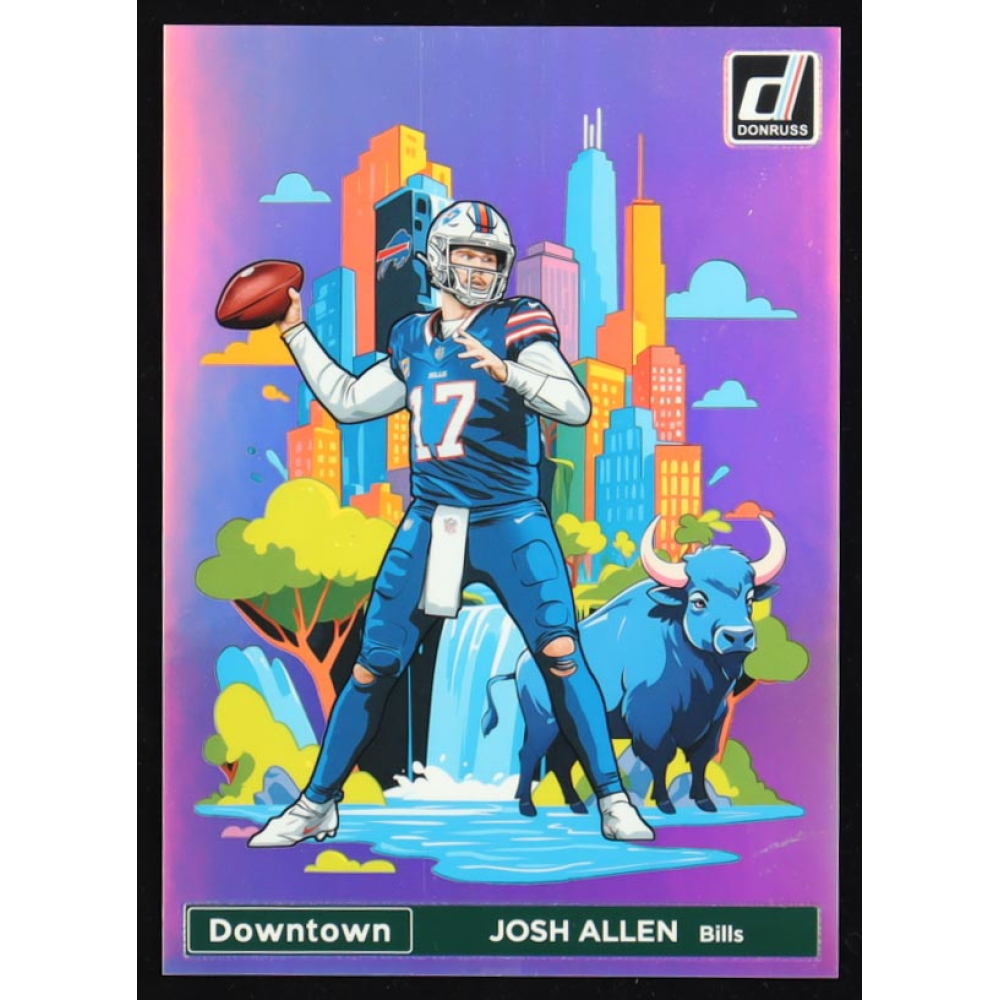 Josh Allen 2024 Donruss Downtown! Oversize #2 at PristineAuction.com