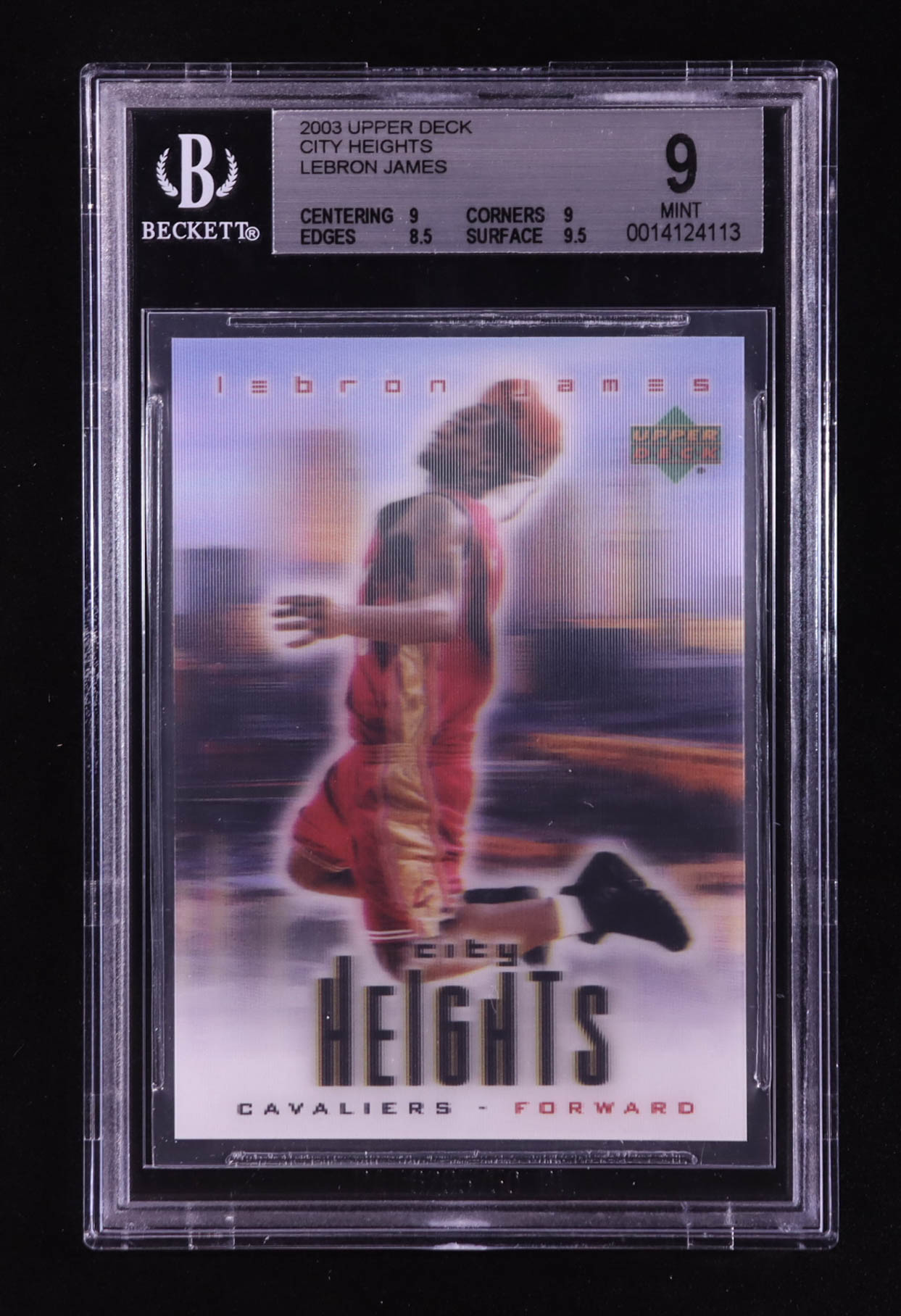 LeBron James 2003 Upper Deck City Heights LeBron James #NNO RC (BGS 9) at PristineAuction.com LeBron James 2003 Upper Deck City Heights LeBron James #NNO RC (BGS 9) at PristineAuction.com