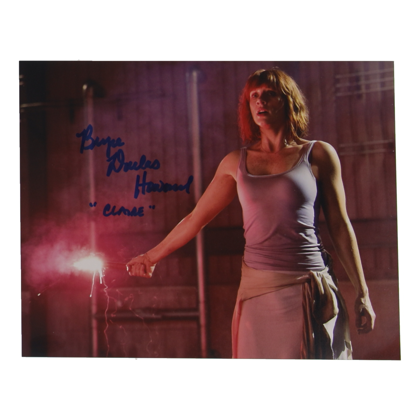 Bryce Dallas Howard Signed "Jurassic World" 8x10 Photo Inscribed "Claire" (ACOA) at PristineAuction.com Bryce Dallas Howard Signed "Jurassic World" 8x10 Photo Inscribed "Claire" (ACOA) at PristineAuction.com