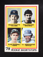 Mickey Klutts / Paul Molitor RC / Alan Trammell RC / U.L. Washington 1978 Topps #707 Rookie Shortstops at PristineAuction.com