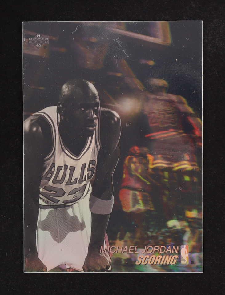 Michael Jordan 1991-92 Upper Deck Award Winner Holograms #AW1 / Scoring Leader at PristineAuction.com Michael Jordan 1991-92 Upper Deck Award Winner Holograms #AW1 / Scoring Leader at PristineAuction.com