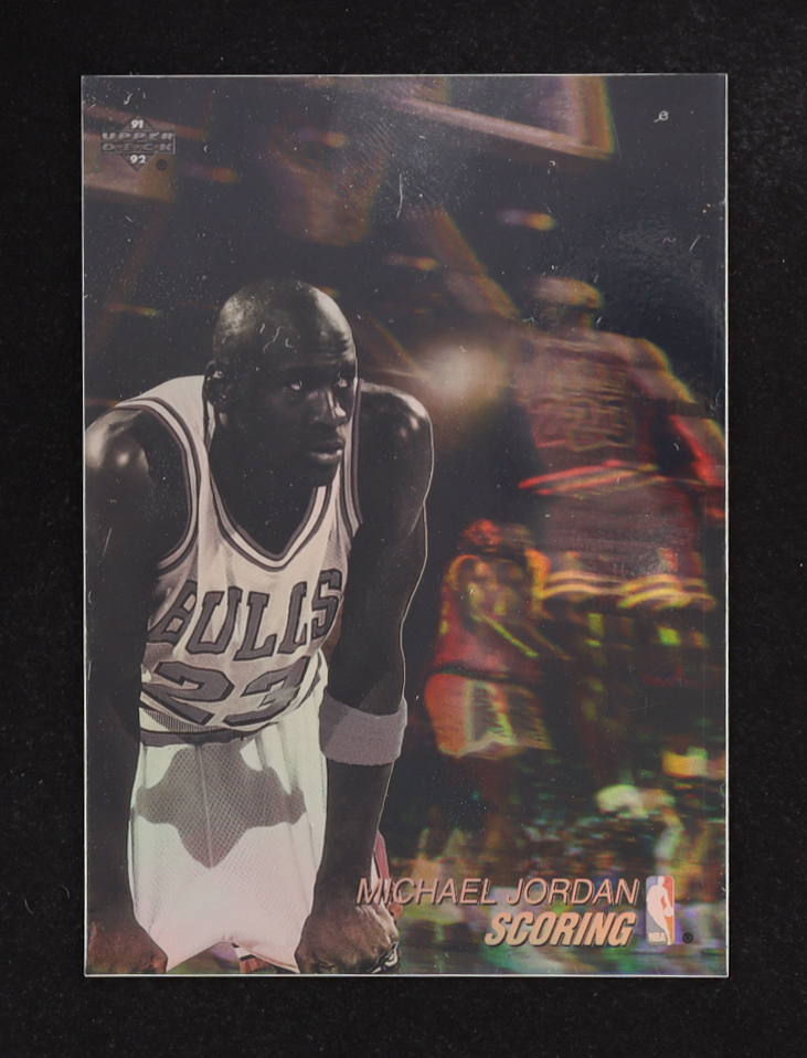 Michael Jordan 1991-92 Upper Deck Award Winner Holograms #AW1 / Scoring Leader at PristineAuction.com Michael Jordan 1991-92 Upper Deck Award Winner Holograms #AW1 / Scoring Leader at PristineAuction.com